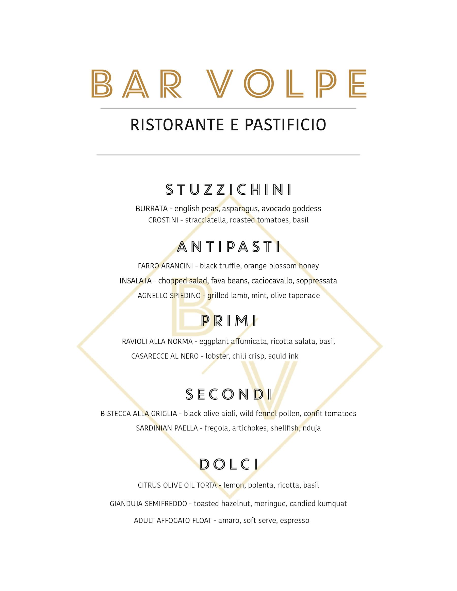 Private Events Bar Volpe in Boston, MA